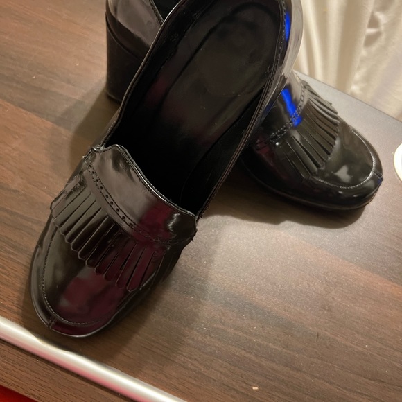 Coach Women's Pumps Black Block Heels Slip Ons 6 1/2B - Picture 6 of 9